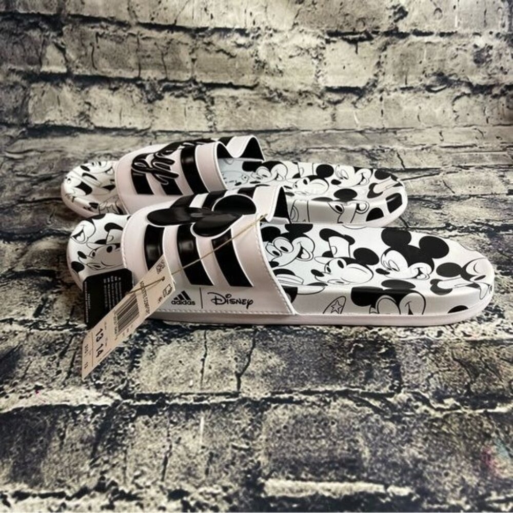 Adidas Disney Mickey Adilette Comfort Slide GW1057 Unisex Mens 13 Womens 14 - Picture 6 of 8